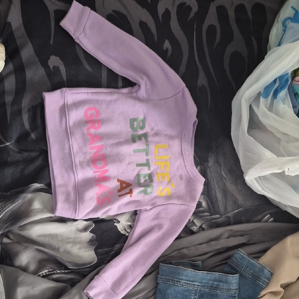 Garanimals Purple Sweatshirt - Life's Better at Grandma's